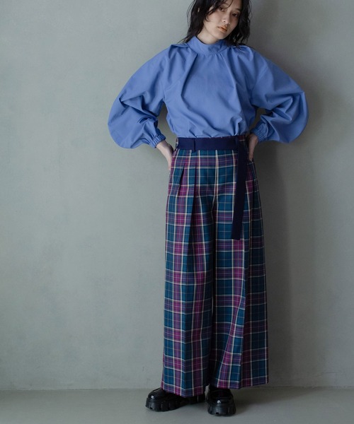 MARECHAL TERRE(マルシャルテル)の「タックブラウス(シャツ/ブラウス・レディース・ホワイト/ブラック/ピンク/ブルー・MEDIUM)」の14枚目の写真