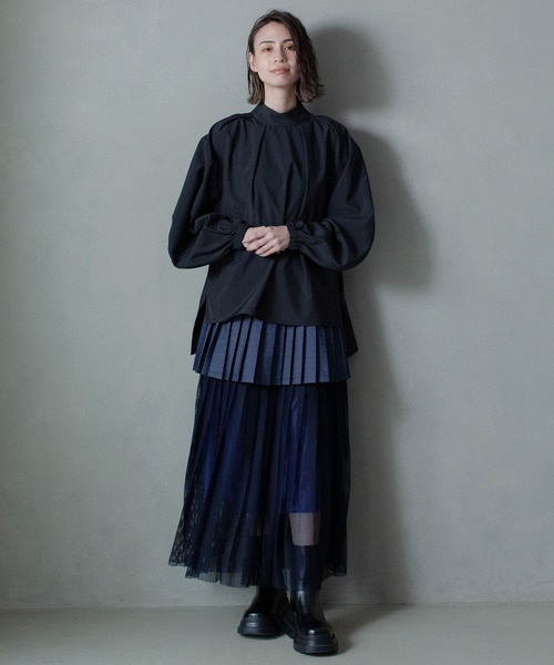 MARECHAL TERRE(マルシャルテル)の「タックブラウス(シャツ/ブラウス・レディース・ホワイト/ブラック/ピンク/ブルー・MEDIUM)」の16枚目の写真
