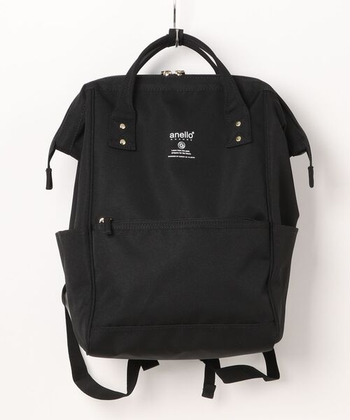 anello(アネロ)の「anello GRANDE / SPS がばっと開く 口金 バックパック / GU-B3013(バックパック/リュック・レディース・ライトグレー/その他/グレー系その他/ブルー系その他/ネイビー/ブラック/グレー/ベージュ/マスタード/ピンク/ブラック系その他・ONESIZE)」の3枚目の写真