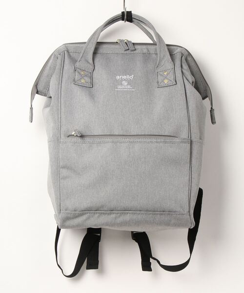 anello(アネロ)の「anello GRANDE / SPS がばっと開く 口金 バックパック / GU-B3013(バックパック/リュック・レディース・ライトグレー/その他/グレー系その他/ブルー系その他/ネイビー/ブラック/グレー/ベージュ/マスタード/ピンク/ブラック系その他・ONESIZE)」の4枚目の写真