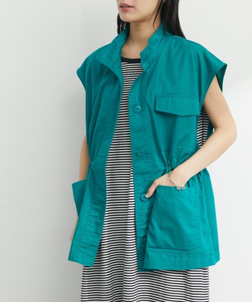 ELENCARE DUE(エレンカーレデュエ)の「・ELENCARE DUE ミリタリーベスト(ベスト・レディース・カーキ/グリーン/ブラック・FREE)」の1枚目の写真