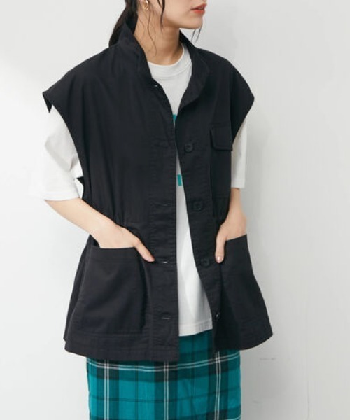 ELENCARE DUE(エレンカーレデュエ)の「・ELENCARE DUE ミリタリーベスト(ベスト・レディース・カーキ/グリーン/ブラック・FREE)」の2枚目の写真