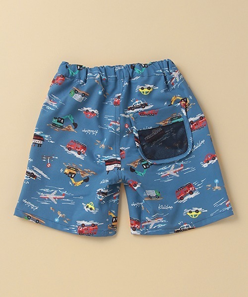 kladskap(クレードスコープ)の「乗り物柄5分丈サーフパンツ(その他パンツ・キッズ・イエロー/ネイビー・110cm/130cm/100cm/90cm/120cm)」の4枚目の写真