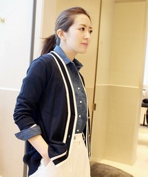 La TOTALITE | ライン V カーディガン。(ニット/セーター)