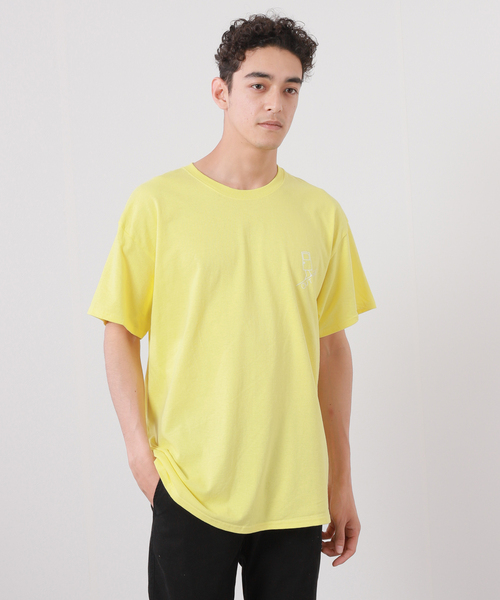 BAMBOO SHOOTS(バンブーシュート)の「【BAMBOO SHOOTS/バンブーシュート】OUTDOOR TEE / アウトドア Tシャツ(Tシャツ/カットソー・メンズ・ホワイト/イエロー・MEDIUM/LARGE/X-LARGE)」の2枚目の写真