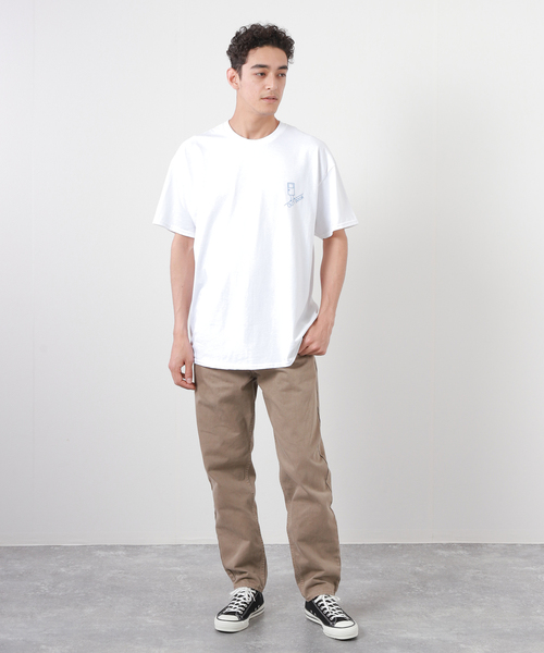 BAMBOO SHOOTS(バンブーシュート)の「【BAMBOO SHOOTS/バンブーシュート】OUTDOOR TEE / アウトドア Tシャツ(Tシャツ/カットソー・メンズ・ホワイト/イエロー・MEDIUM/LARGE/X-LARGE)」の3枚目の写真