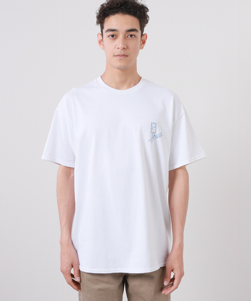 BAMBOO SHOOTS(バンブーシュート)の「【BAMBOO SHOOTS/バンブーシュート】OUTDOOR TEE / アウトドア Tシャツ(Tシャツ/カットソー・メンズ・ホワイト/イエロー・MEDIUM/LARGE/X-LARGE)」の4枚目の写真