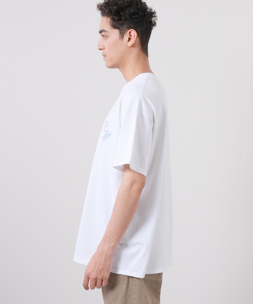BAMBOO SHOOTS(バンブーシュート)の「【BAMBOO SHOOTS/バンブーシュート】OUTDOOR TEE / アウトドア Tシャツ(Tシャツ/カットソー・メンズ・ホワイト/イエロー・MEDIUM/LARGE/X-LARGE)」の5枚目の写真