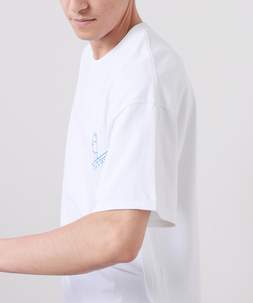 BAMBOO SHOOTS(バンブーシュート)の「【BAMBOO SHOOTS/バンブーシュート】OUTDOOR TEE / アウトドア Tシャツ(Tシャツ/カットソー・メンズ・ホワイト/イエロー・MEDIUM/LARGE/X-LARGE)」の10枚目の写真