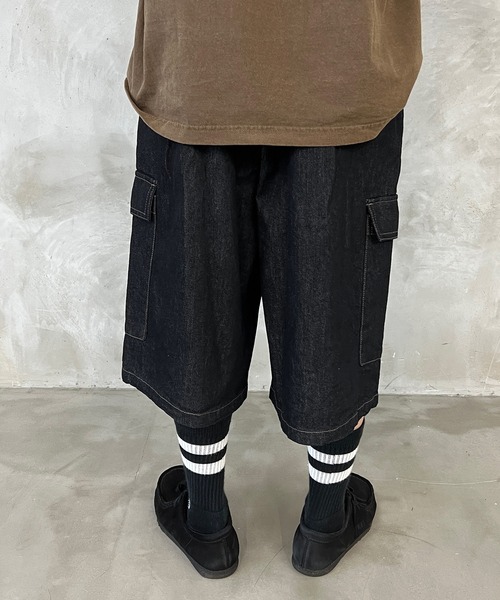 kutir（クティール）の「【セットアップ可】デニムハーフパンツ