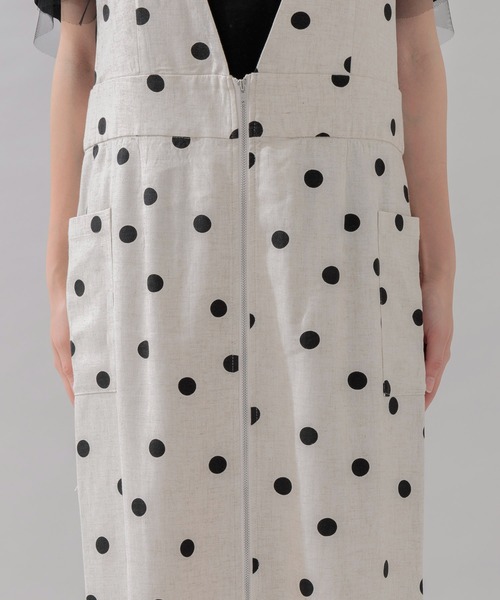 DOLLUPOOPS（ドールアップウップス）の「doll up oops ドットジャンスカ（ジャンパースカート・レディース・ブラック/アイボリー・FREE）」の12枚目の写真
