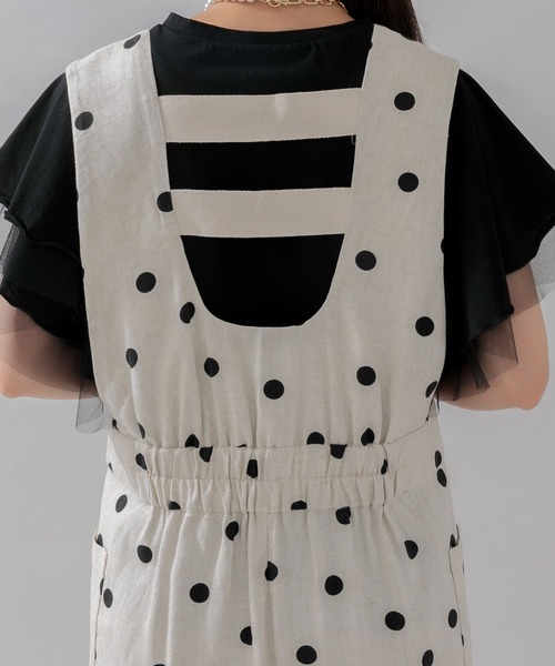 DOLLUPOOPS（ドールアップウップス）の「doll up oops ドットジャンスカ（ジャンパースカート・レディース・ブラック/アイボリー・FREE）」の17枚目の写真