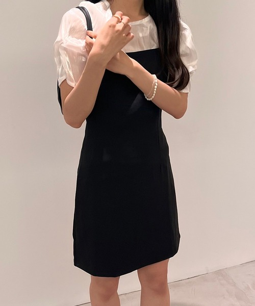 fiere（フィエール）の「すらっと細見えキャミワンピース（ワンピース・レディース・ブラック・MEDIUM/SMALL/LARGE/X-LARGE）」の8枚目の写真