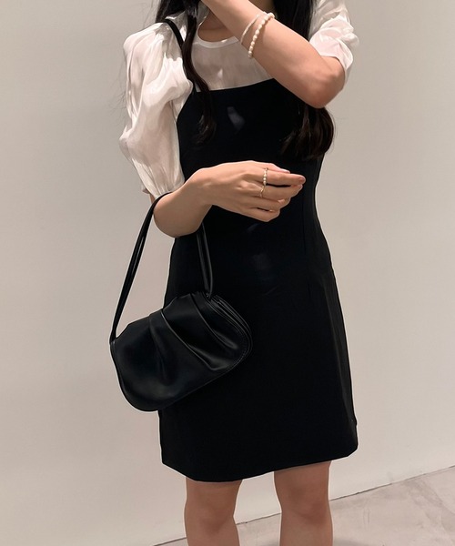 fiere（フィエール）の「すらっと細見えキャミワンピース（ワンピース・レディース・ブラック・MEDIUM/SMALL/LARGE/X-LARGE）」の9枚目の写真