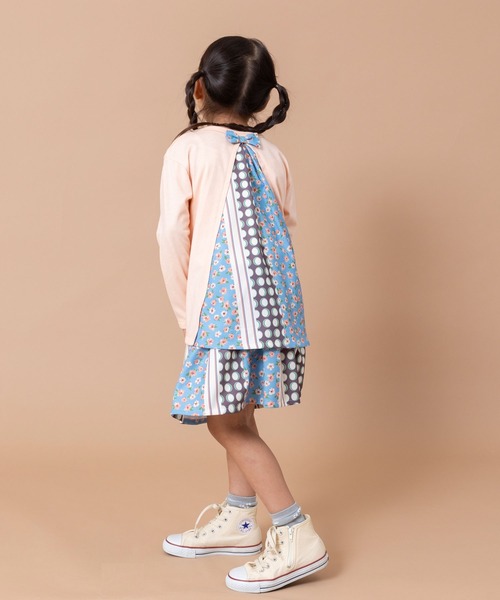 trois lapins kp(トロワラパンケーピー)の「切替えデザインスカパン(100~130)(スカート・キッズ・ピンク/ブルー・130cm/120cm/100cm/110cm)」の14枚目の写真