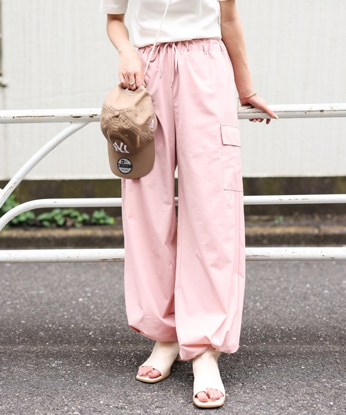 COLONY 2139(コロニートゥーワンスリーナイン)の「ナイロンパラシュートパンツ(その他パンツ・レディース・ネイビー/オフホワイト/ピンク・FREE)」の3枚目の写真