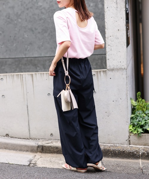 COLONY 2139(コロニートゥーワンスリーナイン)の「ナイロンパラシュートパンツ(その他パンツ・レディース・ネイビー/オフホワイト/ピンク・FREE)」の18枚目の写真