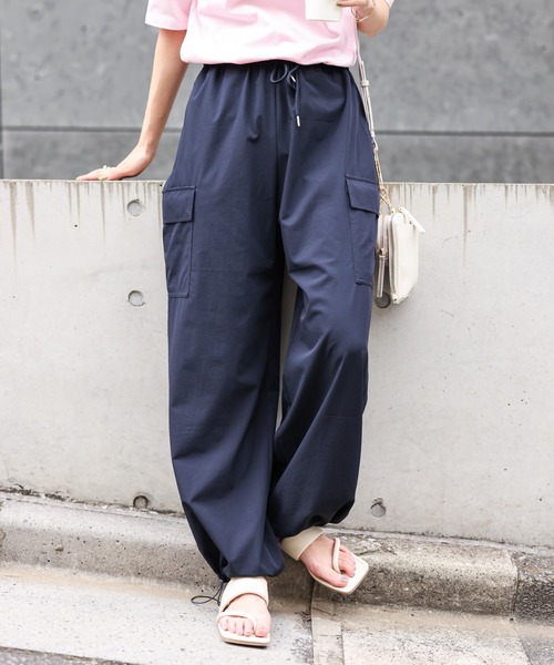 COLONY 2139(コロニートゥーワンスリーナイン)の「ナイロンパラシュートパンツ(その他パンツ・レディース・ネイビー/オフホワイト/ピンク・FREE)」の13枚目の写真