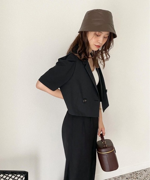 one after another NICE CLAUP(ワンアフターアナザーナイスクラップ)の「【セットアップあり】サイドスリット入りワイドスラックスパンツ(スラックス・レディース・ブラック/ピンク/黄緑系・SMALL/MEDIUM)」の6枚目の写真