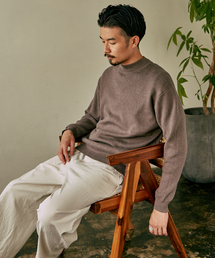 417 EDIFICE | コットンカシミヤ モックネックニット(ニット/セーター)