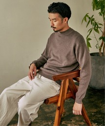 417 EDIFICE | コットンカシミヤ モックネックニット(ニット/セーター)