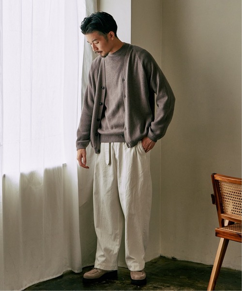 417 EDIFICE（フォーワンセブンエディフィス）の「コットンカシミヤ モックネックニット（ニット/セーター・メンズ・ブルー/ブラウン/オレンジ/ブラック/グリーン/グレー・X-LARGE/MEDIUM/SMALL/LARGE）」の16枚目の写真