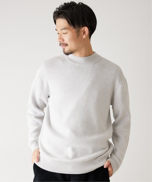 417 EDIFICE（フォーワンセブンエディフィス）の「コットンカシミヤ モックネックニット（ニット/セーター・メンズ・ブルー/ブラウン/オレンジ/ブラック/グリーン/グレー・X-LARGE/MEDIUM/SMALL/LARGE）」の14枚目の写真