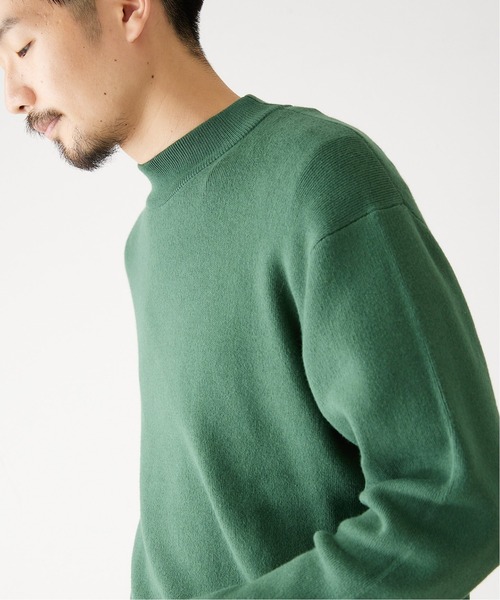 417 EDIFICE（フォーワンセブンエディフィス）の「コットンカシミヤ モックネックニット（ニット/セーター・メンズ・ブルー/ブラウン/オレンジ/ブラック/グリーン/グレー・X-LARGE/MEDIUM/SMALL/LARGE）」の22枚目の写真