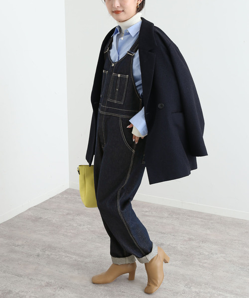 SLOBE IENA(スローブイエナ)の「LE DENIMフロントジップスリムオーバーオール(サロペット/オーバーオール・レディース・ネイビー・38/36)」の20枚目の写真