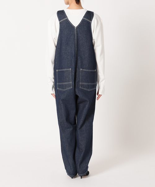 SLOBE IENA(スローブイエナ)の「LE DENIMフロントジップスリムオーバーオール(サロペット/オーバーオール・レディース・ネイビー・38/36)」の14枚目の写真