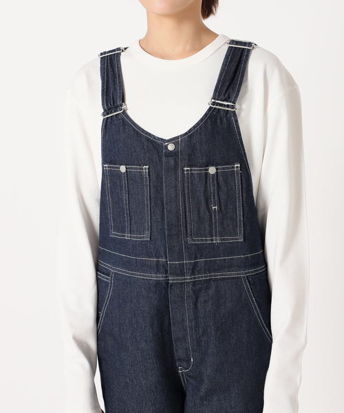 SLOBE IENA(スローブイエナ)の「LE DENIMフロントジップスリムオーバーオール(サロペット/オーバーオール・レディース・ネイビー・38/36)」の5枚目の写真