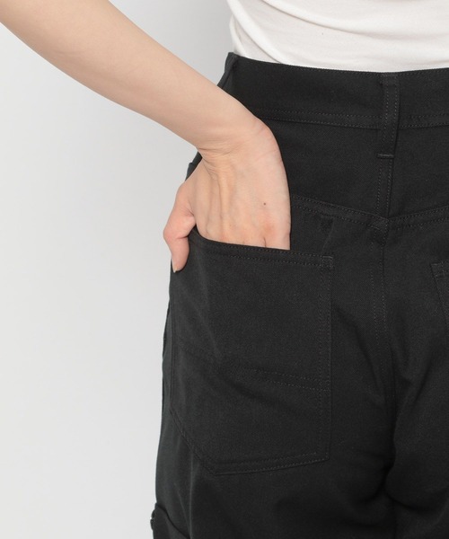 PAGEBOY（ページボーイ）の「CORE / ステッチワークカーゴパンツ（カーゴパンツ・レディース・ブラック/オフホワイト・S/M）」の11枚目の写真