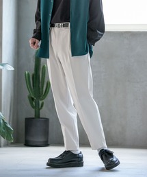 PEツイル/テーパードスラックス