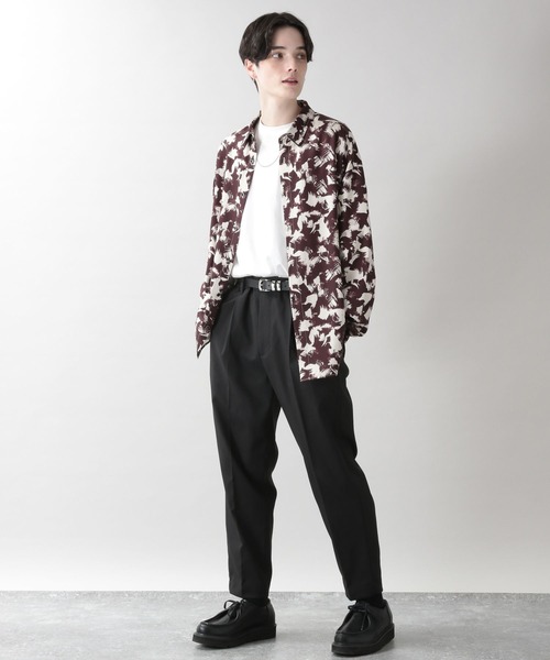 RAGEBLUE(レイジブルー)の「PEツイル/テーパードスラックス(スラックス・メンズ・ホワイト/ブラック/ブラウン/グレー・SMALL/MEDIUM/LARGE)」の14枚目の写真