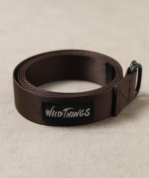 WILD THINGS(ワイルドシングス)の「/WILD THINGS/W-RING BELT(ベルト・メンズ・ブラック/ブロンズ/ネイビー/ブラウン/シルバー/オリーブ/アイボリー・FREE)」の3枚目の写真
