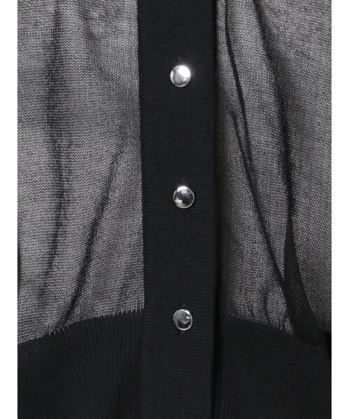 LAGUNAMOON(ラグナムーン)の「シアーショートニットカーディガン(カーディガン/ボレロ・レディース・ブラック/グリーン/アイボリー・FREE)」の6枚目の写真