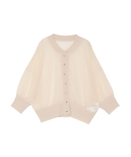 LAGUNAMOON(ラグナムーン)の「シアーショートニットカーディガン(カーディガン/ボレロ・レディース・ブラック/グリーン/アイボリー・FREE)」の5枚目の写真