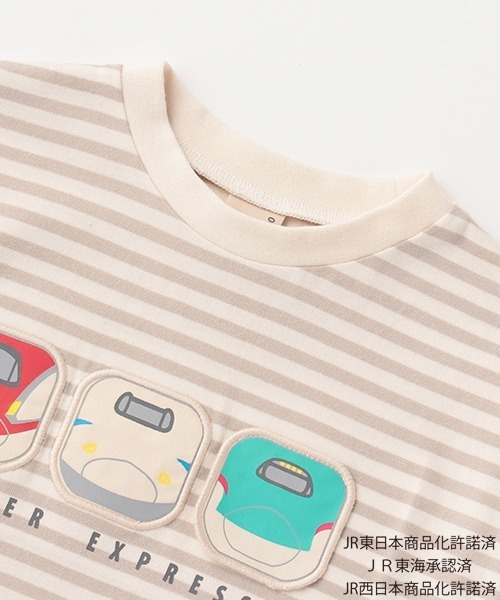 petit main(プティマイン)の「【特急コラボ】特急ワッペンTシャツ(Tシャツ/カットソー・キッズ・ネイビー/マルチ・130cm/120cm/100cm/110cm/80cm/90cm)」の8枚目の写真
