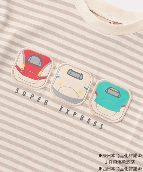 petit main(プティマイン)の「【特急コラボ】特急ワッペンTシャツ(Tシャツ/カットソー・キッズ・ネイビー/マルチ・130cm/120cm/100cm/110cm/80cm/90cm)」の9枚目の写真