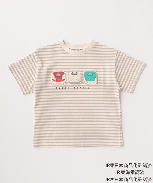 petit main(プティマイン)の「【特急コラボ】特急ワッペンTシャツ(Tシャツ/カットソー・キッズ・ネイビー/マルチ・130cm/120cm/100cm/110cm/80cm/90cm)」の6枚目の写真