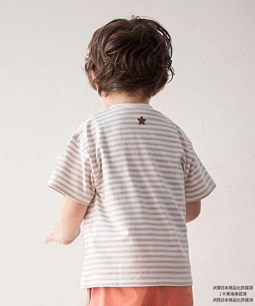 petit main(プティマイン)の「【特急コラボ】特急ワッペンTシャツ(Tシャツ/カットソー・キッズ・ネイビー/マルチ・130cm/120cm/100cm/110cm/80cm/90cm)」の5枚目の写真