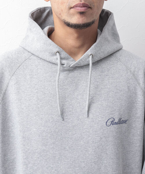 PENDLETON（ペンドルトン）の「【PENDLETON/ペンドルトン】バックプリント ラグランスリーブ スウェットパーカー（パーカー・メンズ・ブラック/グレー/ベージュ/ライトグリーン/ネイビー/オフホワイト・M/L）」の21枚目の写真