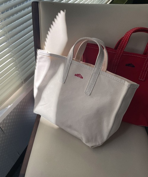 DANTON（ダントン）の「DANTON　CANVAS TOTE BAG S（トートバッグ・レディース・ライトグレー/レッド/アイボリー・FREE）」の10枚目の写真