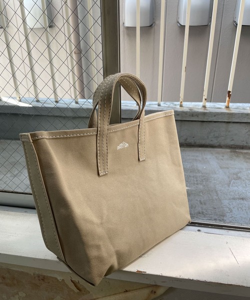 DANTON（ダントン）の「DANTON　CANVAS TOTE BAG S（トートバッグ・レディース・ライトグレー/レッド/アイボリー・FREE）」の15枚目の写真
