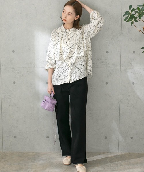 URBAN RESEARCH ROSSO（アーバンリサーチロッソ）の「ランダムドットブラウス（シャツ/ブラウス・レディース・ホワイト系その他/ブラック系その他・FREE）」の9枚目の写真