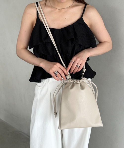 MarchAprilMay ショルダーバッグ定価13,200円＋巾着袋 セール】2WAY巾着ミニショルダーバッグ（ショルダーバッグ
