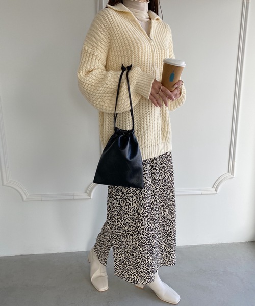 MYMOOD.（マイムード）の「2WAY巾着ミニショルダーバッグ（ショルダーバッグ・レディース・ブラック/アイボリー/ベージュ/シルバー・FREE）」の10枚目の写真