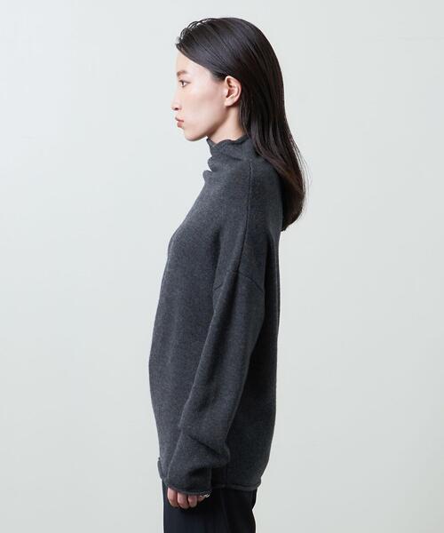 MARW UNITED ARROWS アシンメトリー　ウールニット　ブラウン MARW UNITED ARROWS（マルゥ ユナイテッドアローズ）の「＜MARW