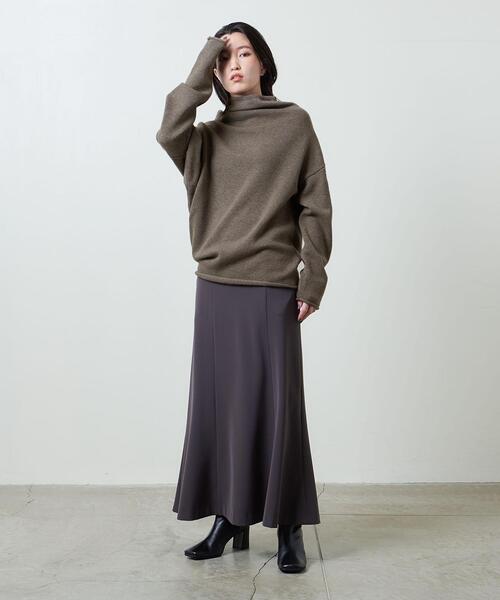 MARW UNITED ARROWS アシンメトリー　ウールニット　ブラウン MARW UNITED ARROWS（マルゥ ユナイテッドアローズ）の「＜MARW