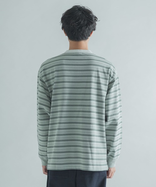 FORK&SPOON（フォークアンドスプーン）の「FORK&SPOON　天竺バンドカラーロングスリーブ（Tシャツ/カットソー・メンズ・その他1/ブラウン系その他/ブルー系その他・4/5）」の20枚目の写真